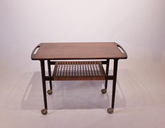 Side Table on Wheels in Rosewood, Danish Design, 1960s