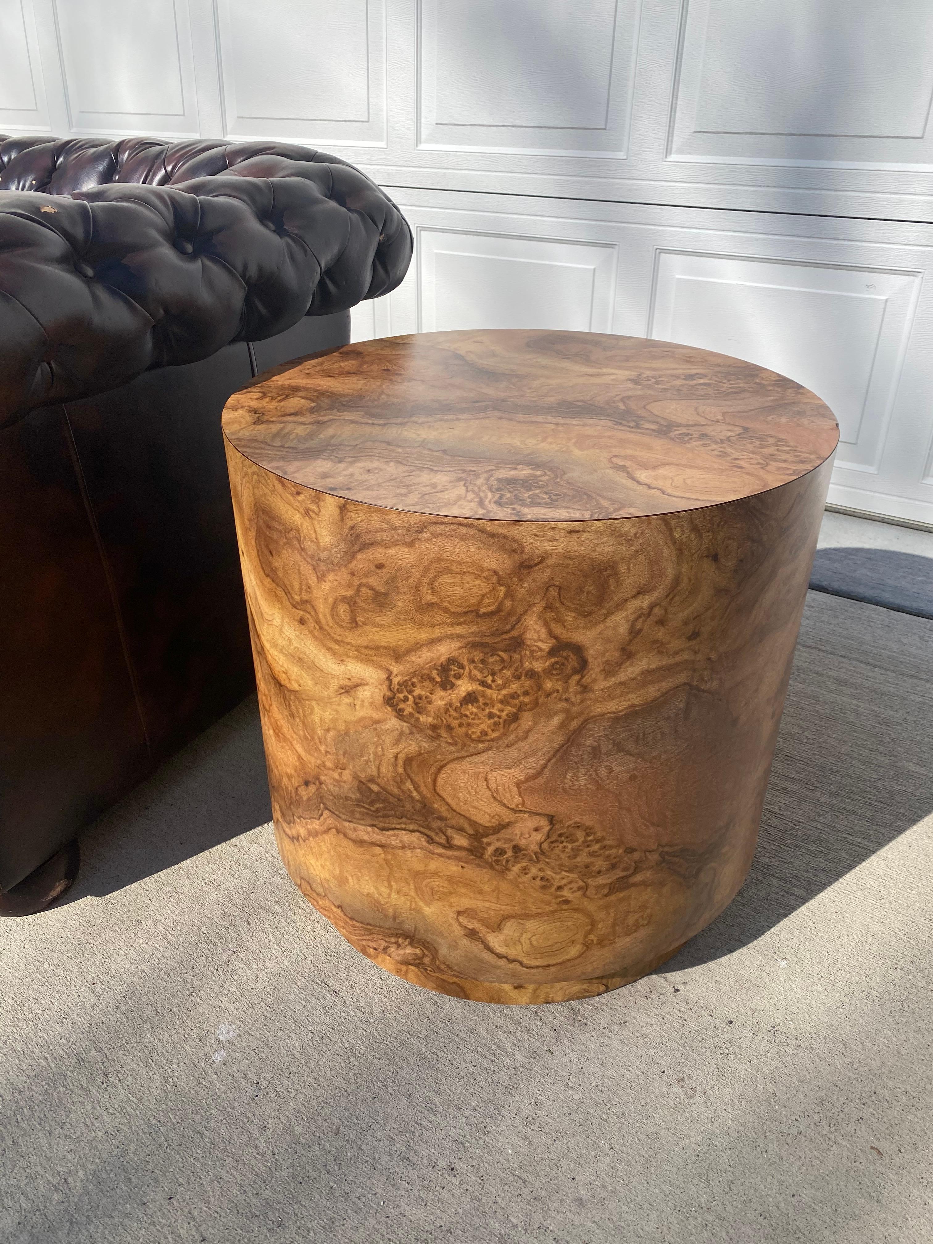 Side Table or Column for Sculpture Modern Milo Baughman Style In Good Condition For Sale In Medina, OH