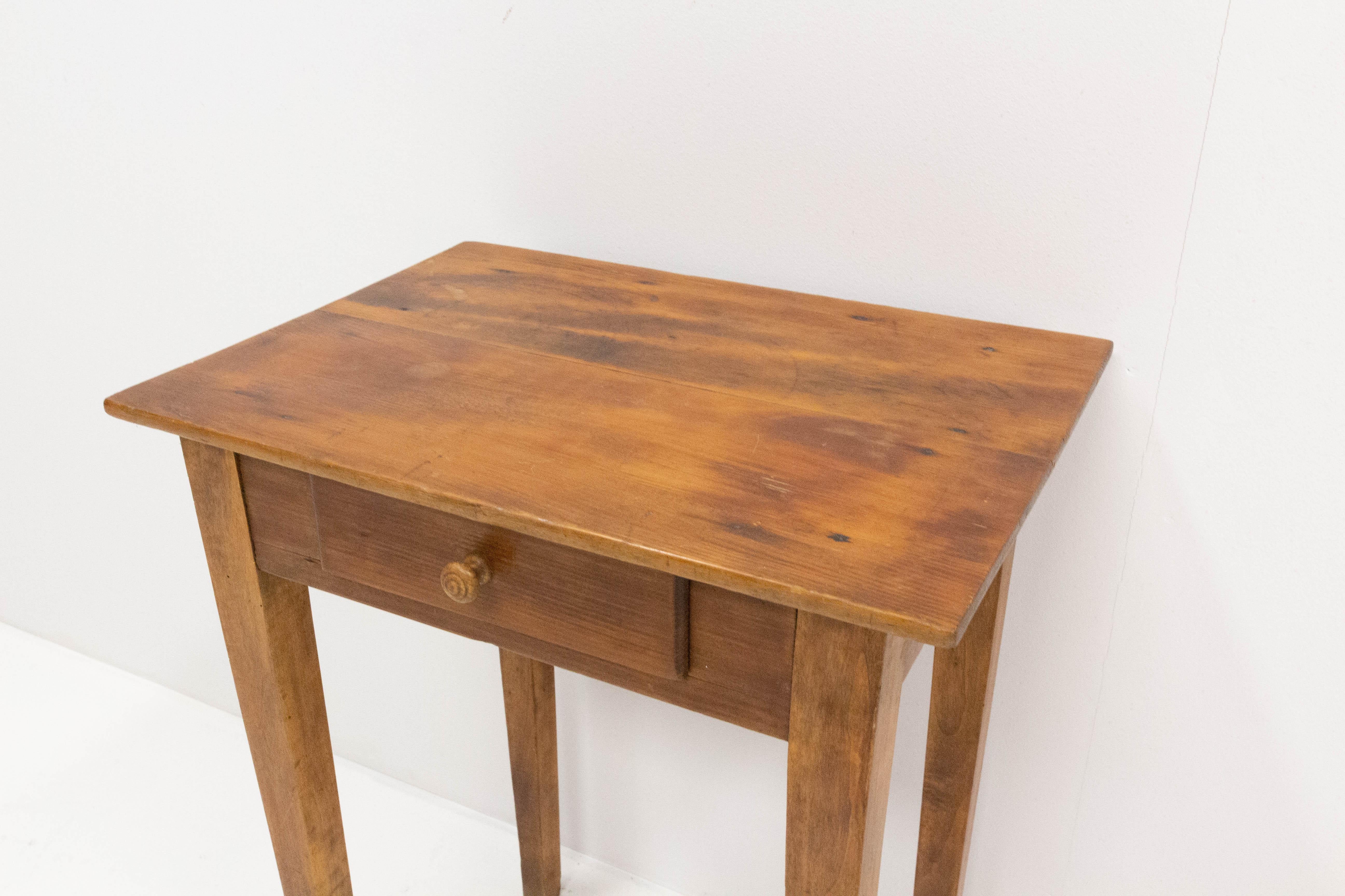 Side Table or End Table with Drawer French, Early 20th Century 1