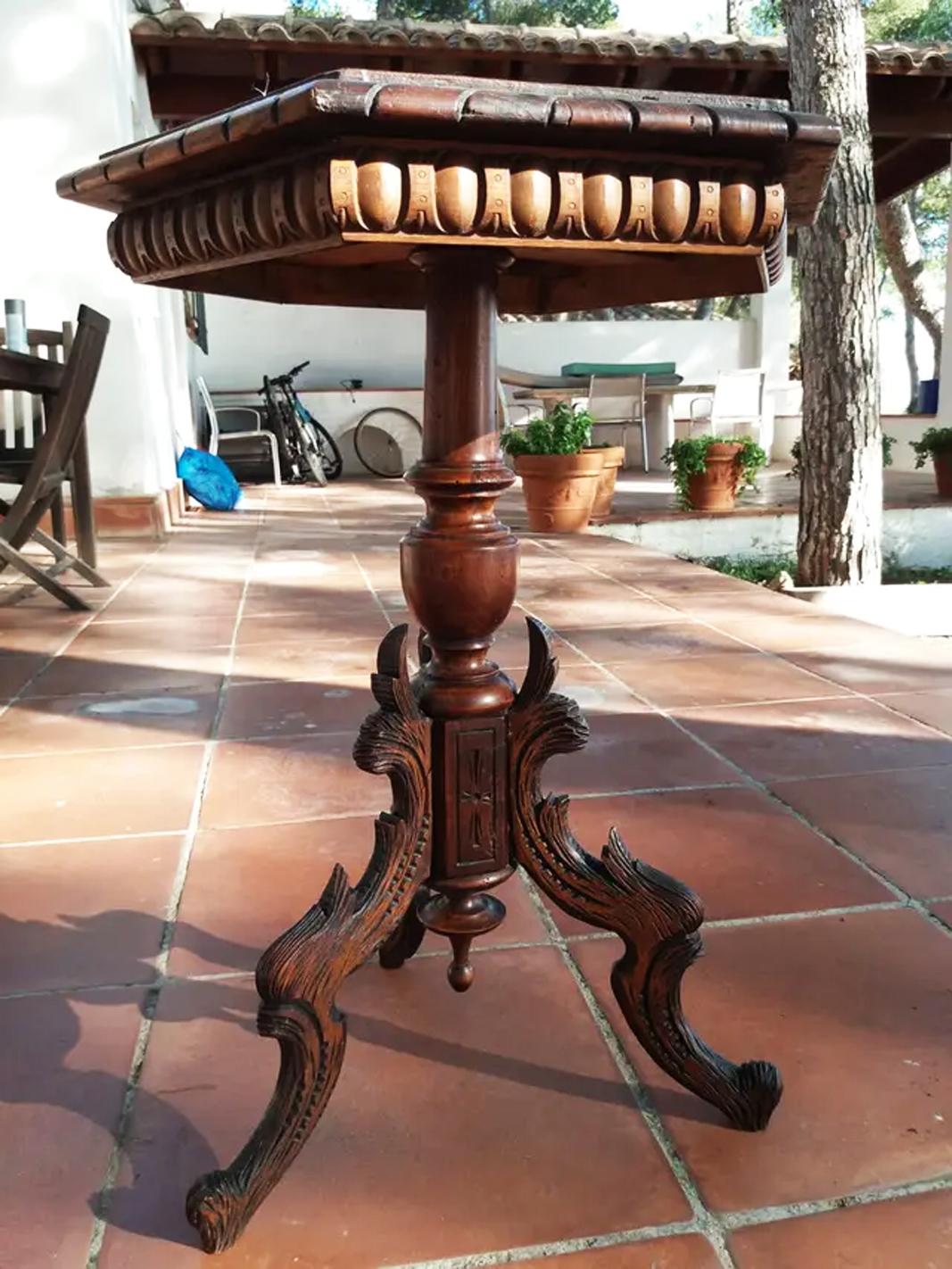 William IV Spectaculaire table d'appoint ou Guerindon  Espagne 19ème siècle en vente