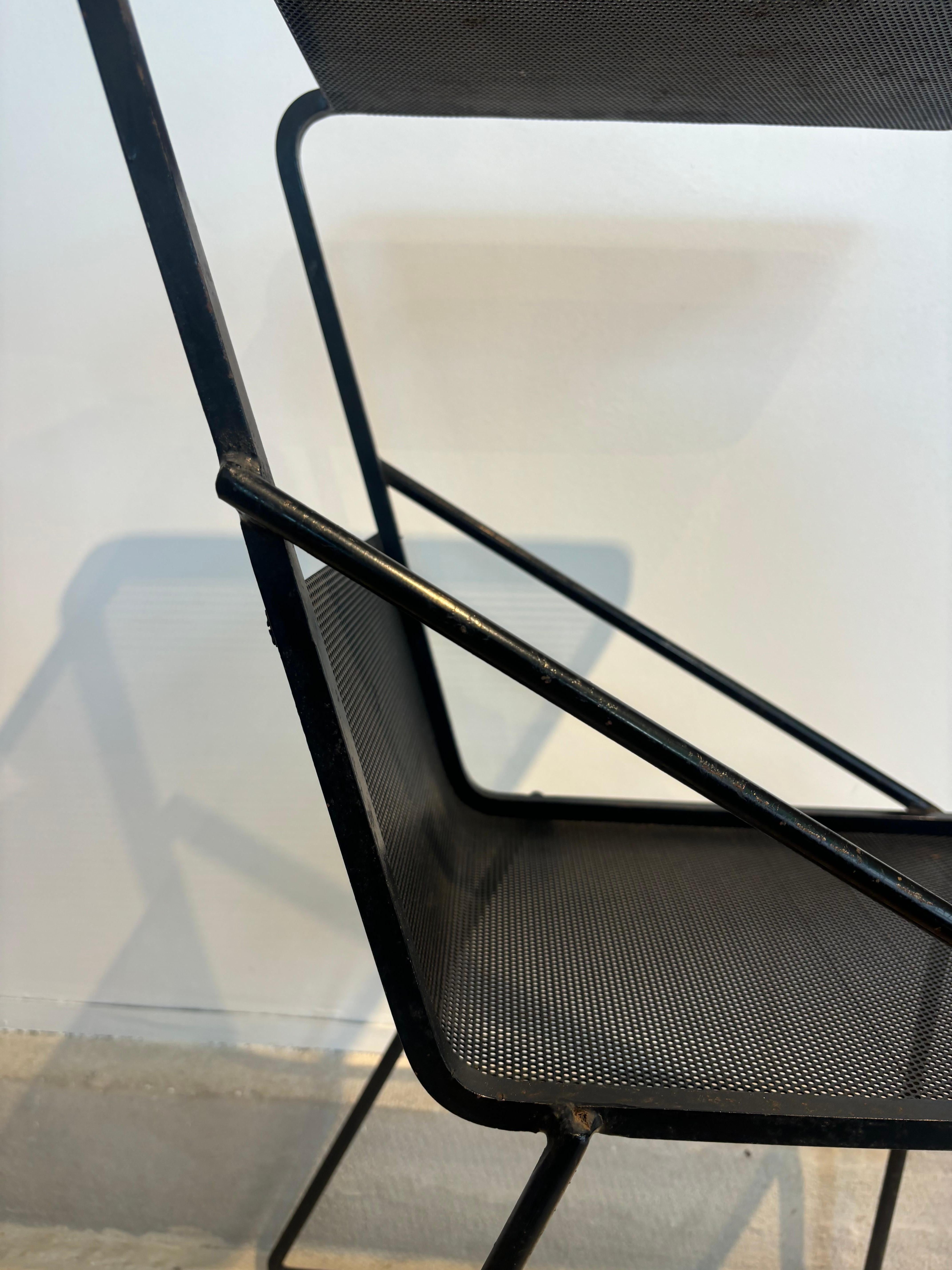 Side table or telephone table by Mathieu Matégot For Sale 3