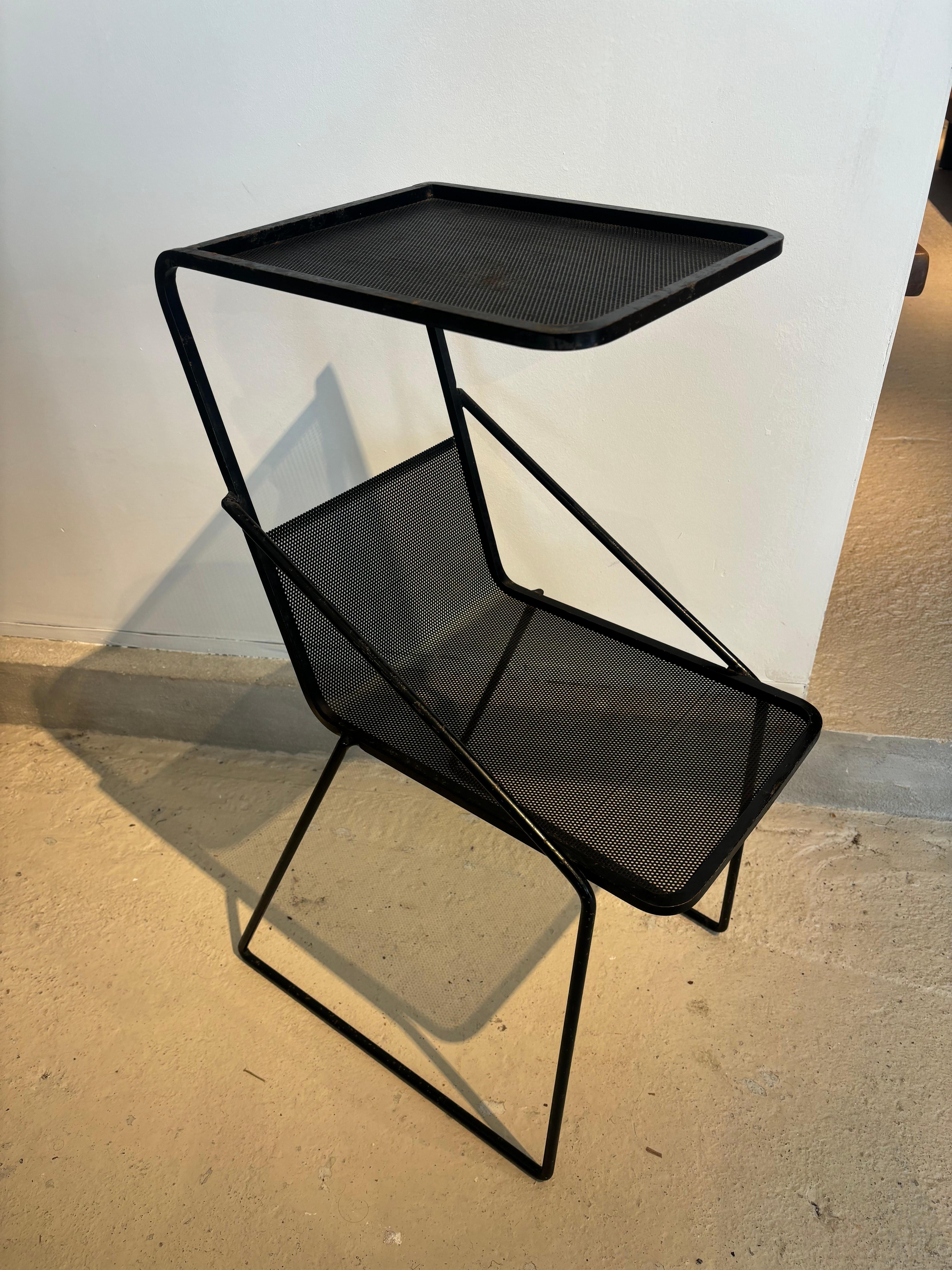 Side table or telephone table by Mathieu Matégot For Sale 4