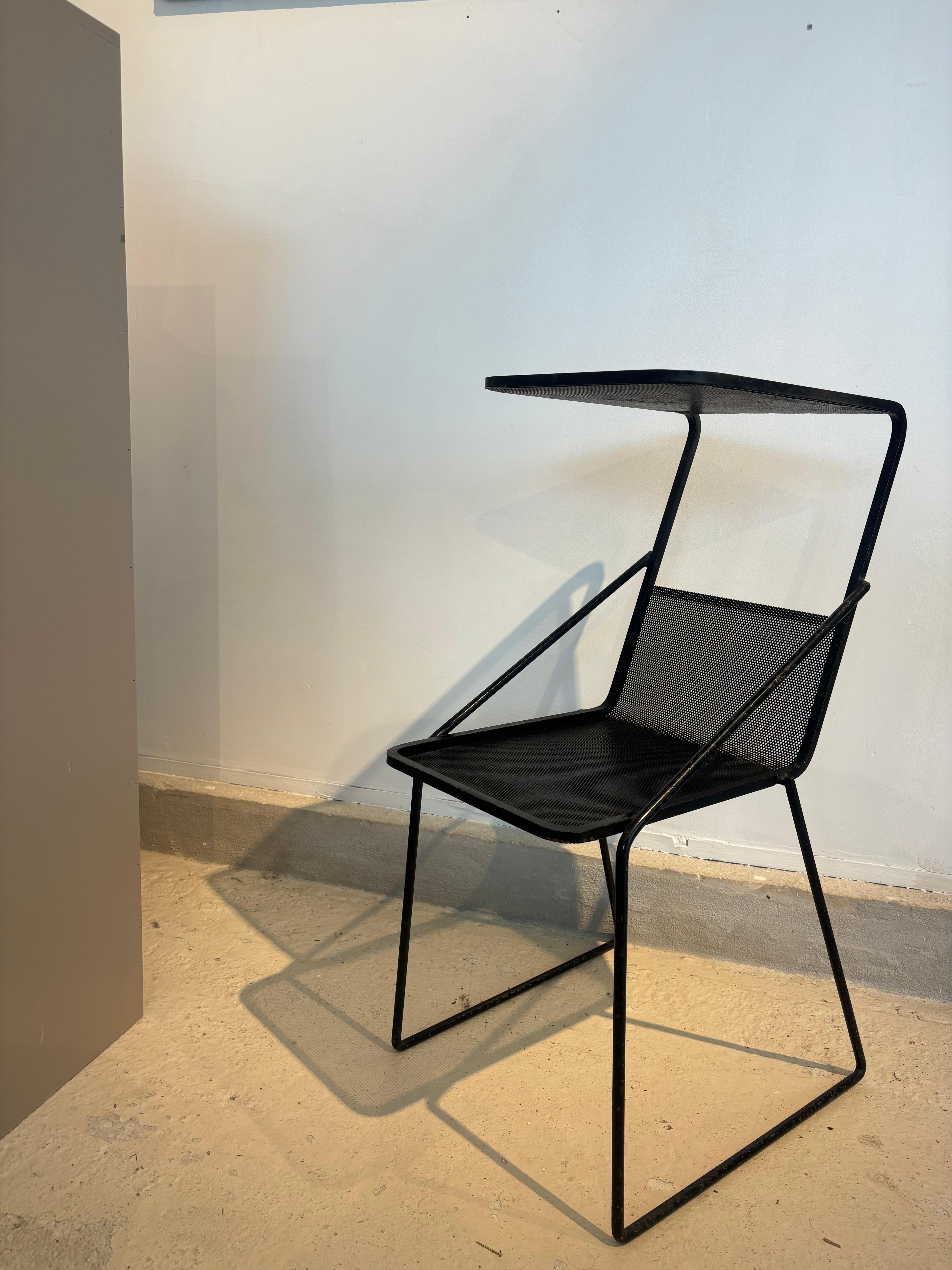 Mid-Century Modern Side table or telephone table by Mathieu Matégot For Sale