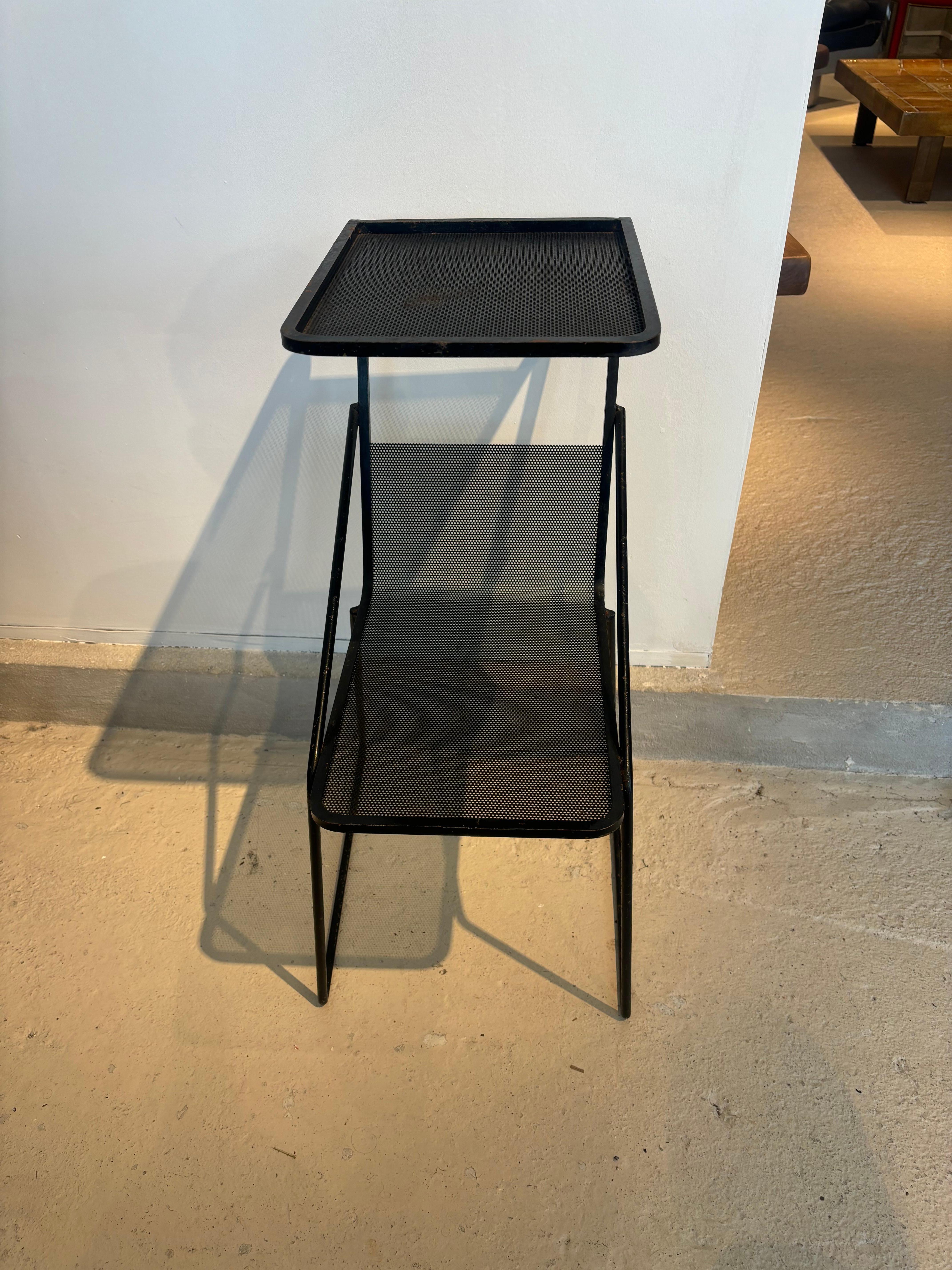 French Side table or telephone table by Mathieu Matégot For Sale