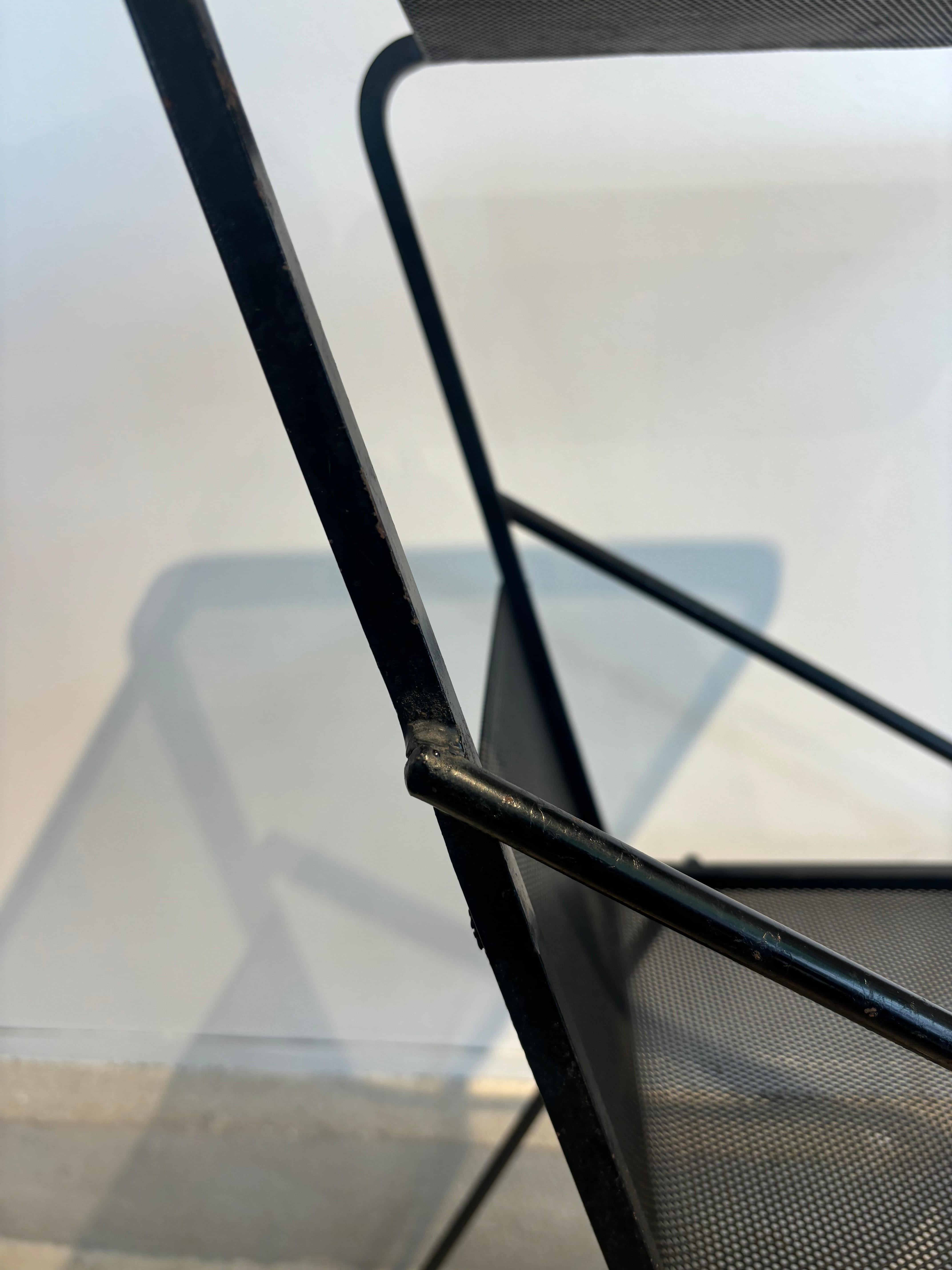 Side table or telephone table by Mathieu Matégot For Sale 2