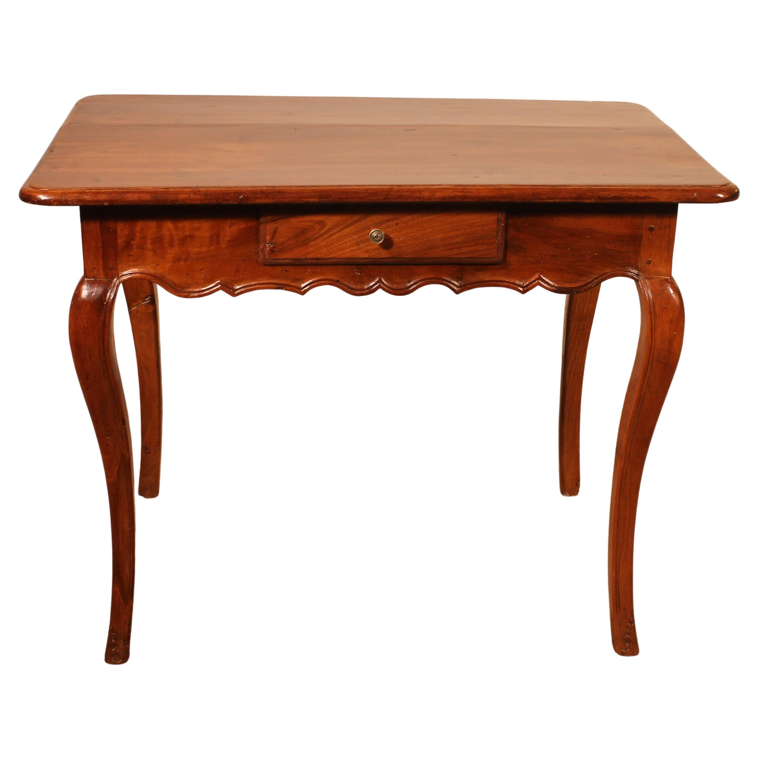 Side Table or Writing Table from the XVIII Century in Walnut