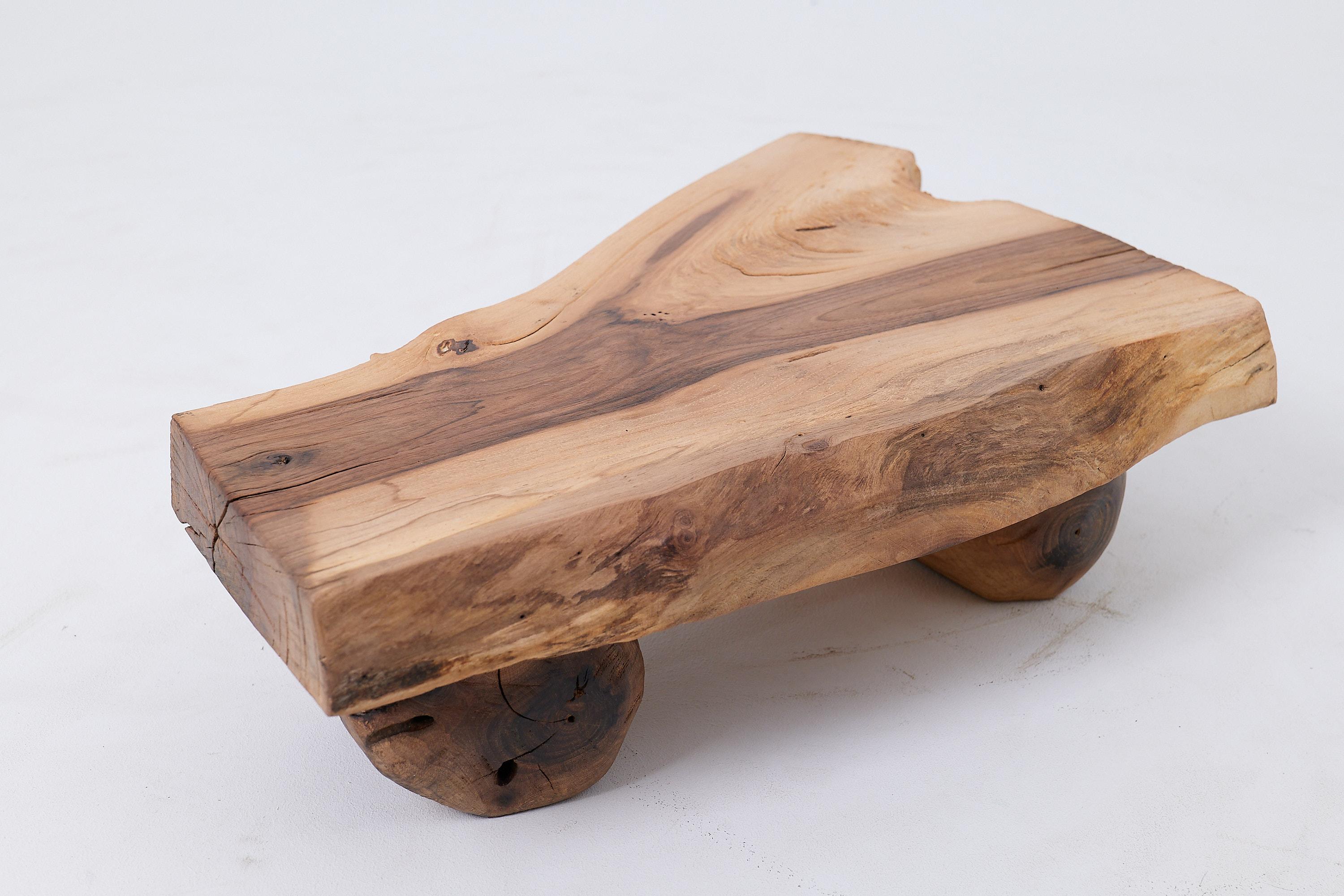 Side Table, Organic, Live-Edge, Walnut, Rustic, Minimalist Handmade By Logniture In New Condition For Sale In Stara Gradiška, HR