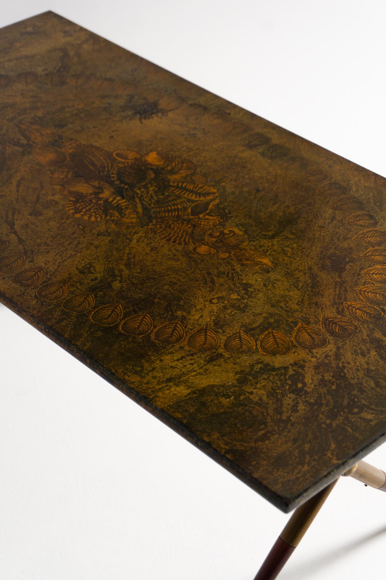 Table d'appoint, Piero Fornasetti, vers 1950 Bon état - En vente à Berlin, DE