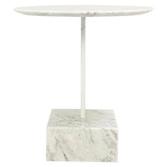 White Marble Side Table 'Primavera' by Ettore Sottsass for Ultima Edizione