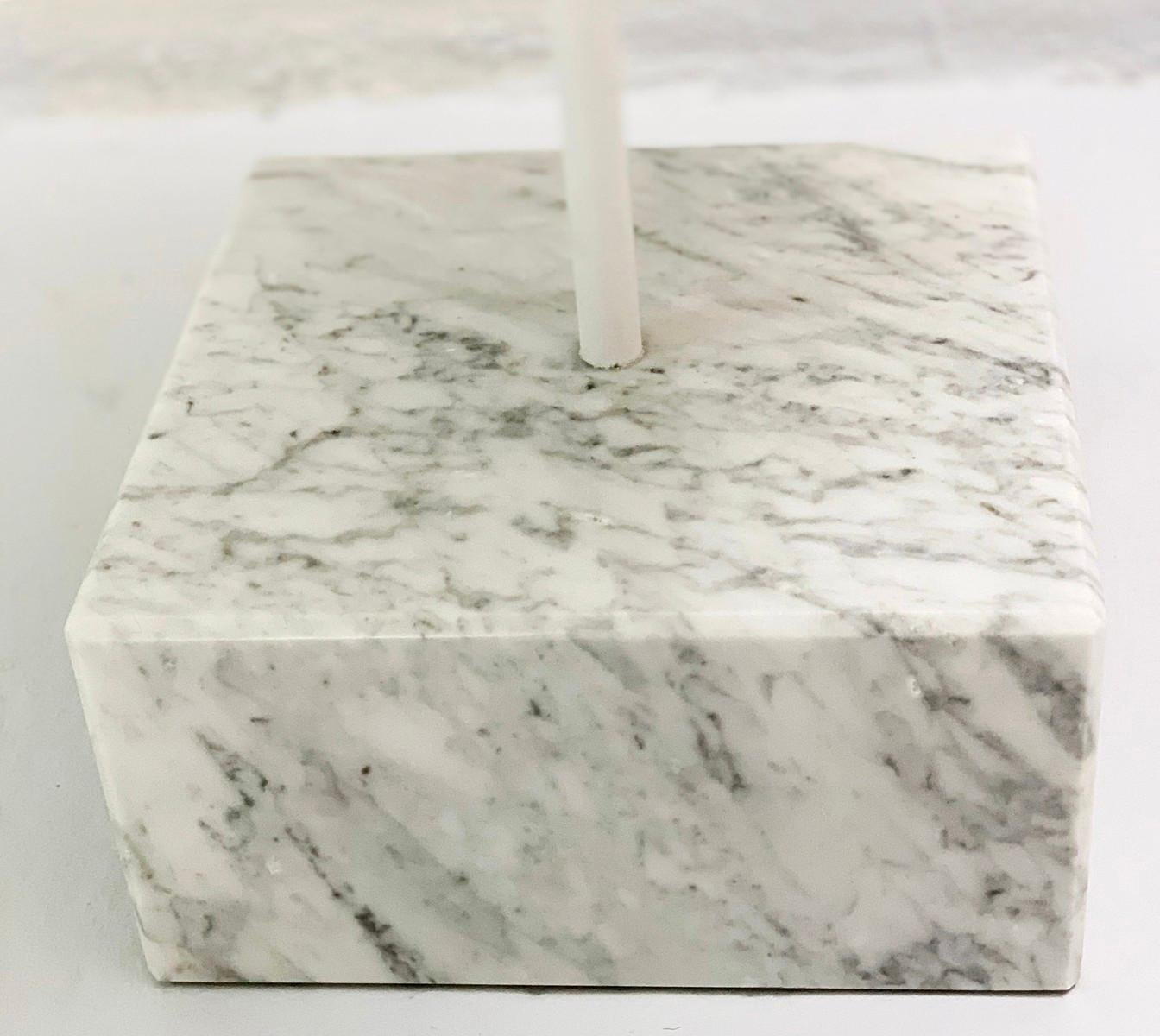 Modern White Marble Side Table 'Primavera' by Ettore Sottsass for Ultima Edizione