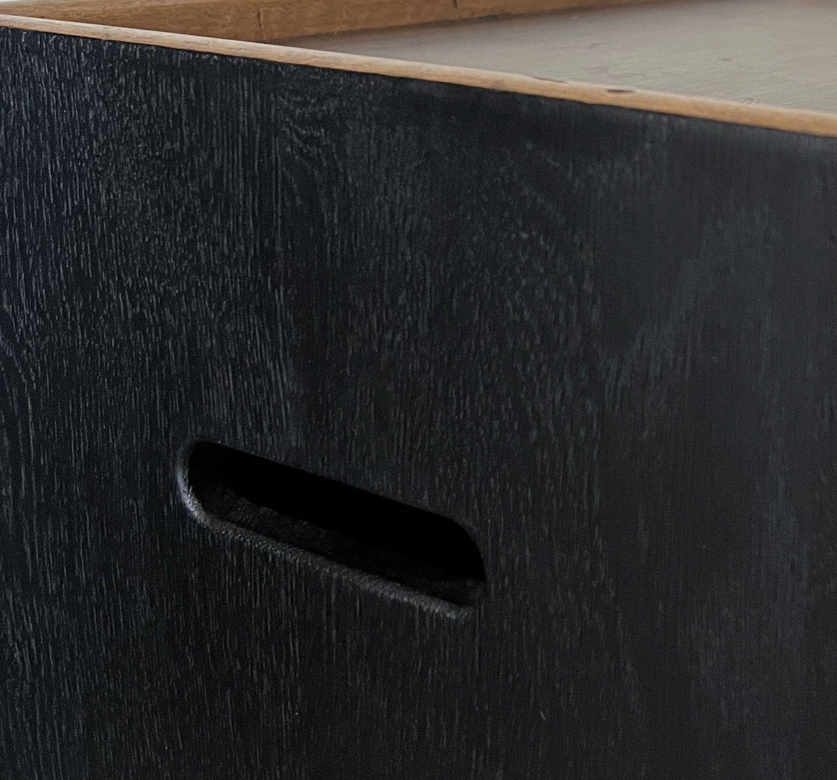Beistelltisch Reclaimed Wood Cube Largo im Zustand „Gut“ im Angebot in Vosselaar, BE