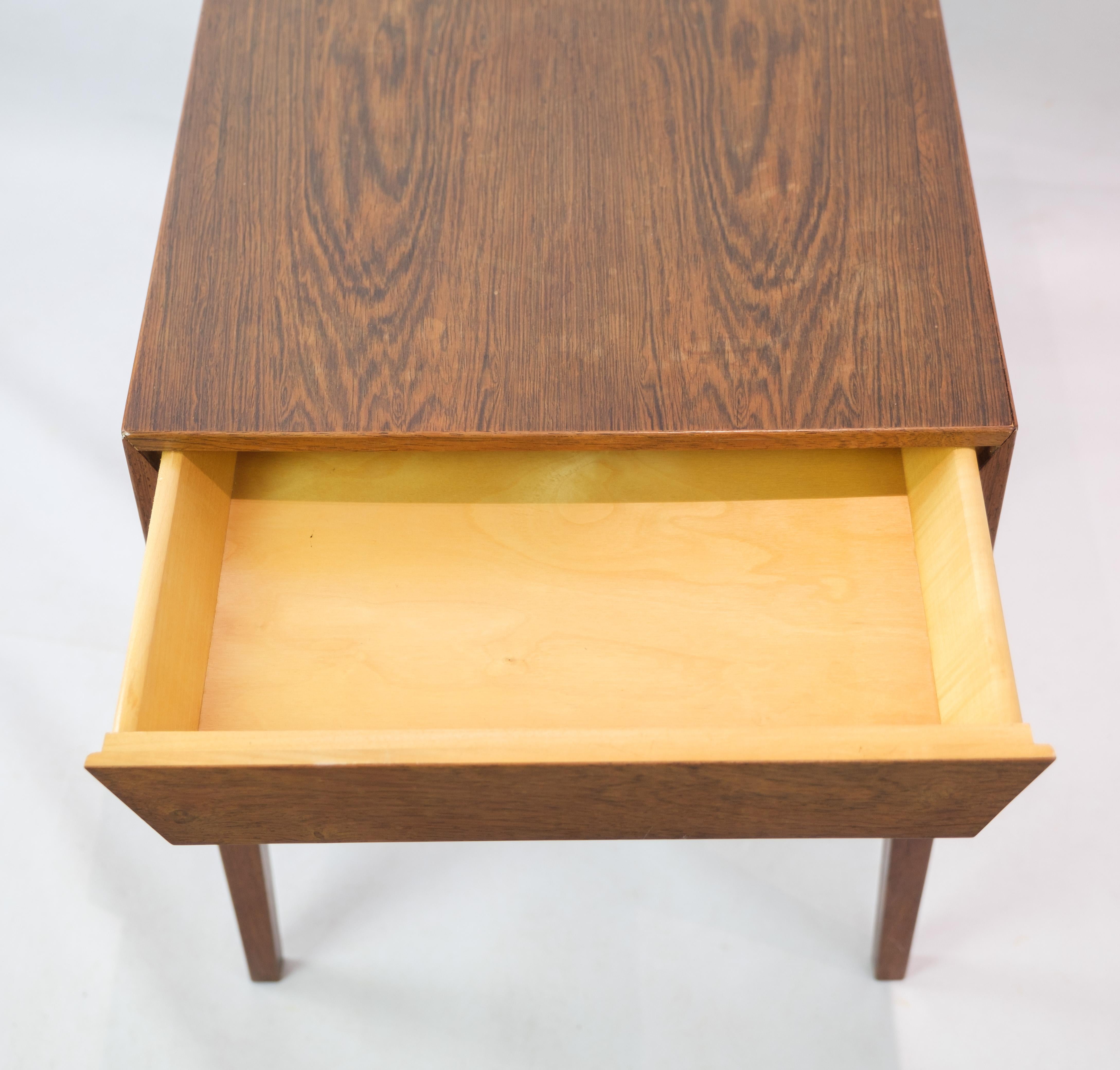 Beistelltisch aus Rosenholz von Haslev Möbelfabrik aus den 1960er Jahren im Angebot 4