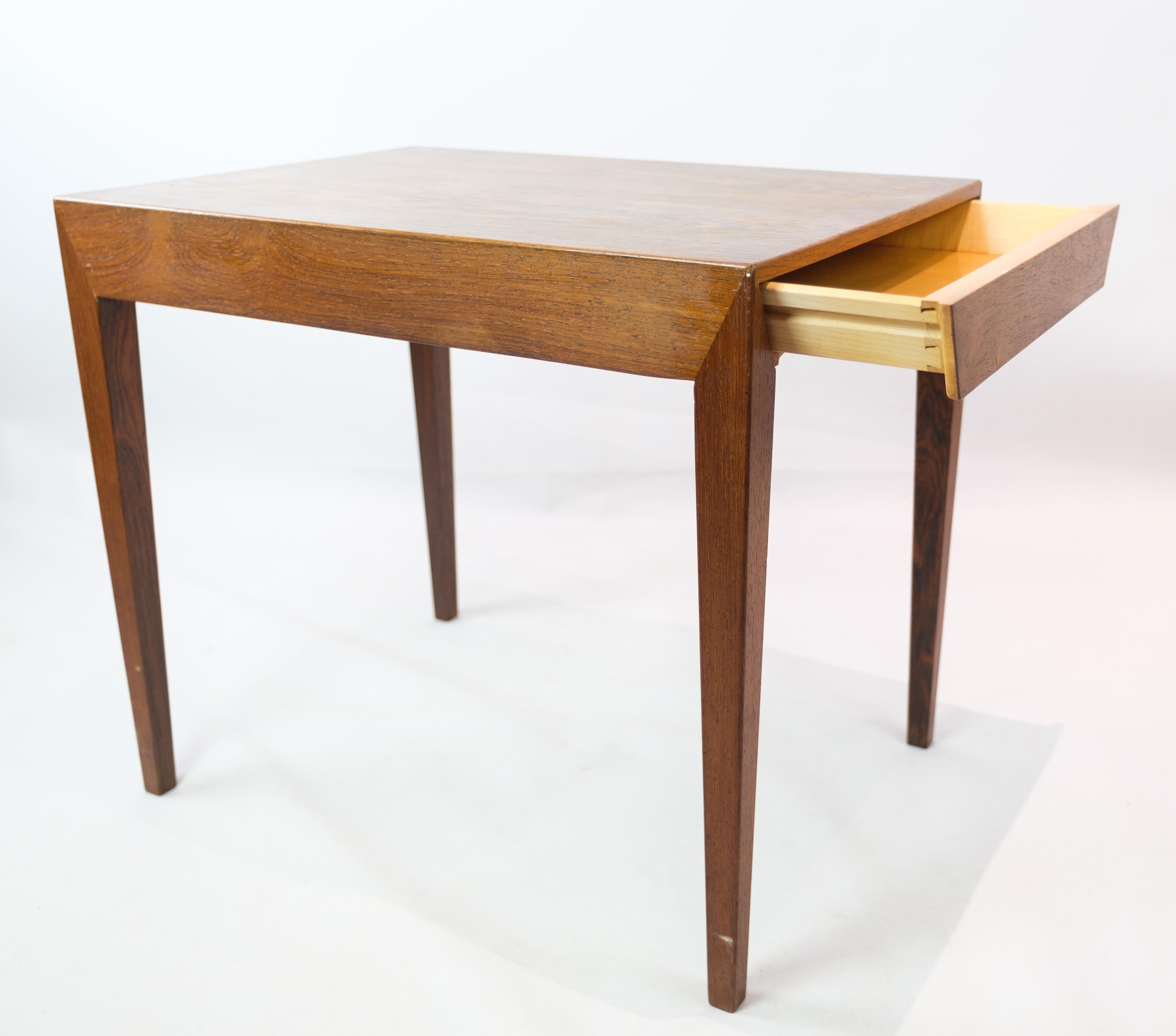 Beistelltisch aus Rosenholz von Haslev Möbelfabrik aus den 1960er Jahren im Angebot 6