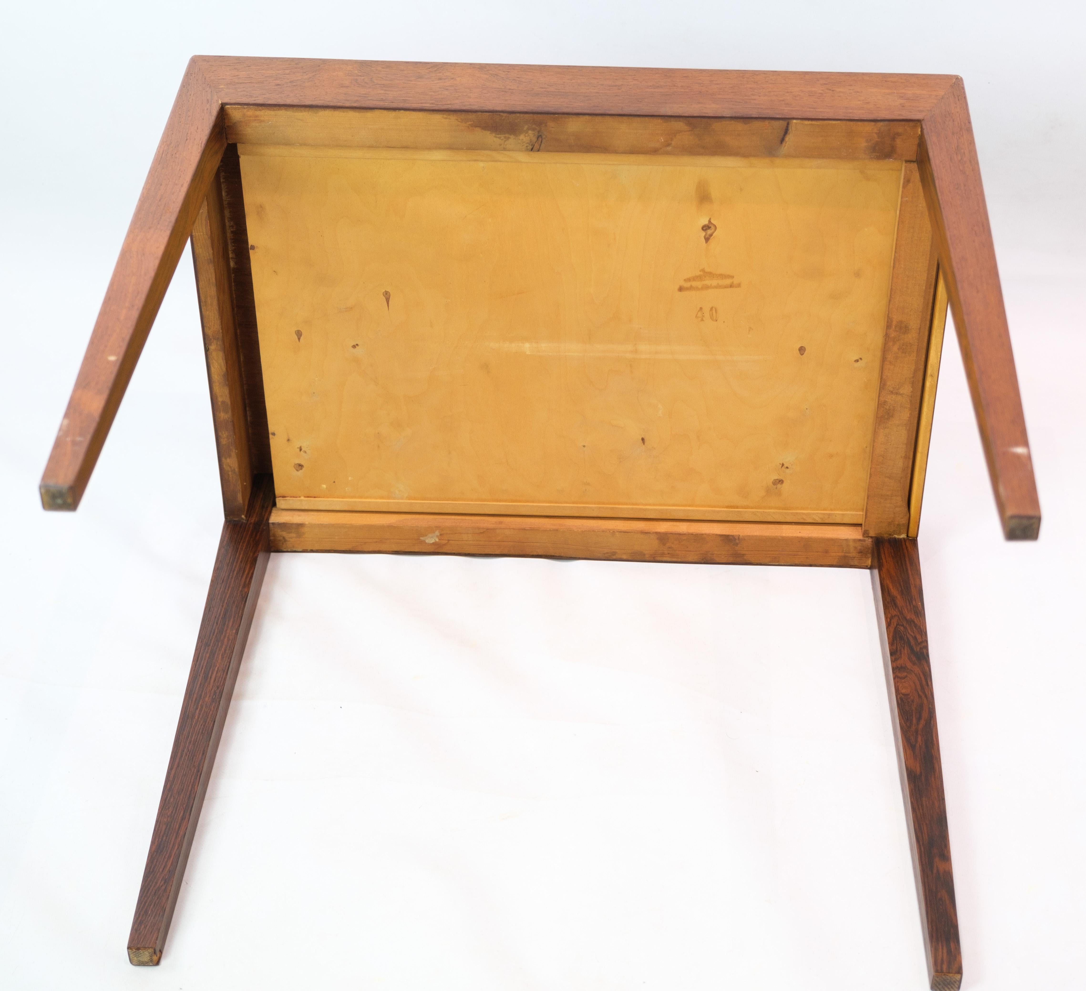 Beistelltisch aus Rosenholz von Haslev Möbelfabrik aus den 1960er Jahren im Angebot 7