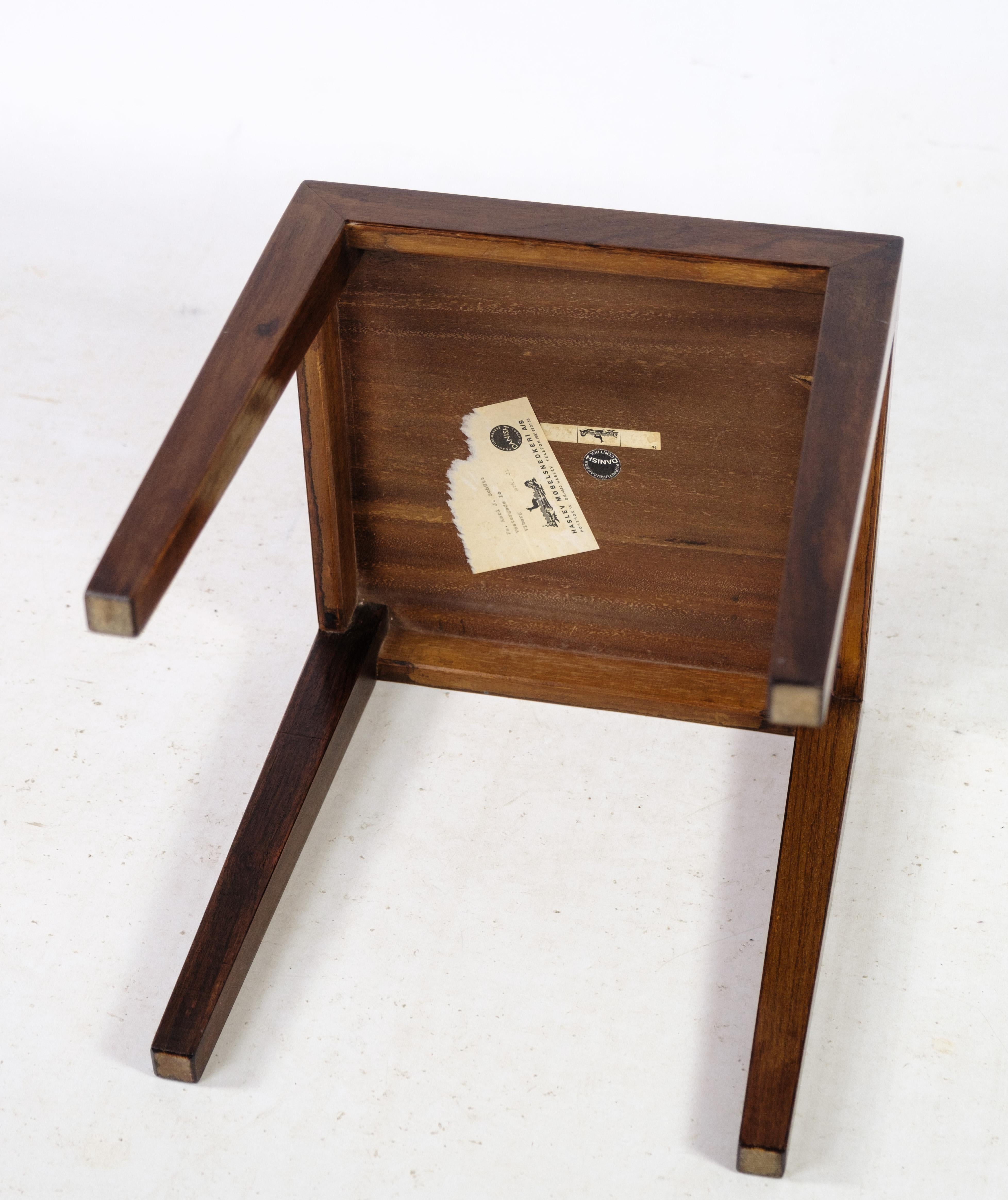 Bois de rose Table d'appoint en palissandre de Severin Hansen, Haslev Møbelfabrik, 1960 en vente