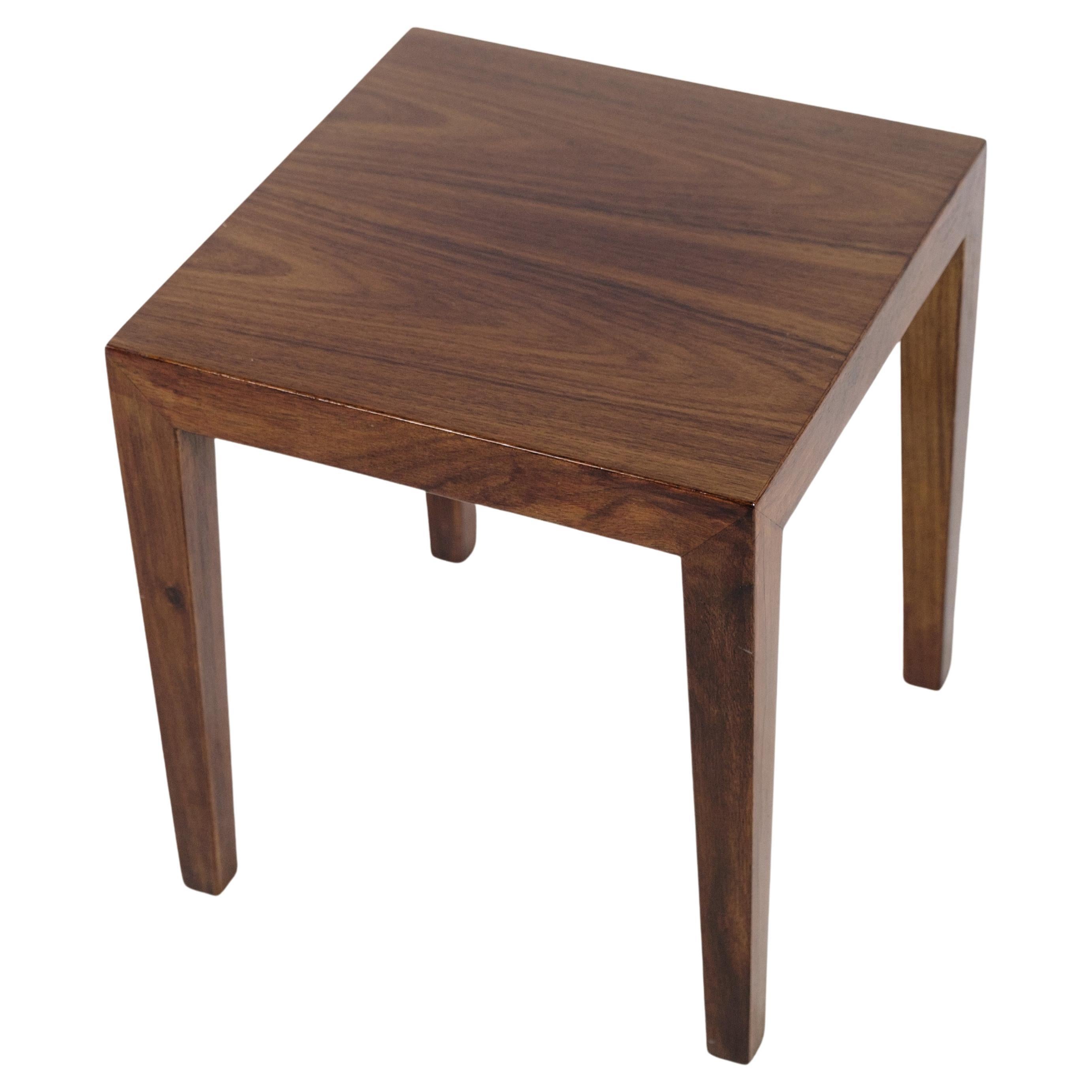 Side Table Made In Rosewood By Severin Hansen, Haslev Møbelfabrik, 1960 For Sale