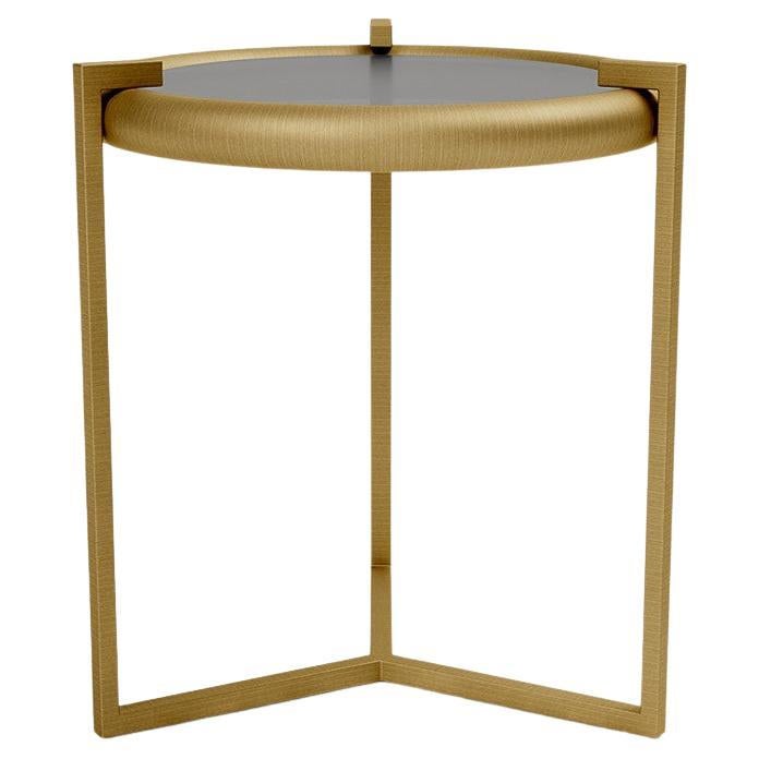 Side Table 'Rua Tucumã' by Man Of Parts, Gold Finish  For Sale