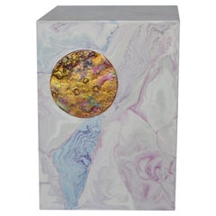 Side Table Scagliola Art Decoration Handmade in Italy by Cupioli available