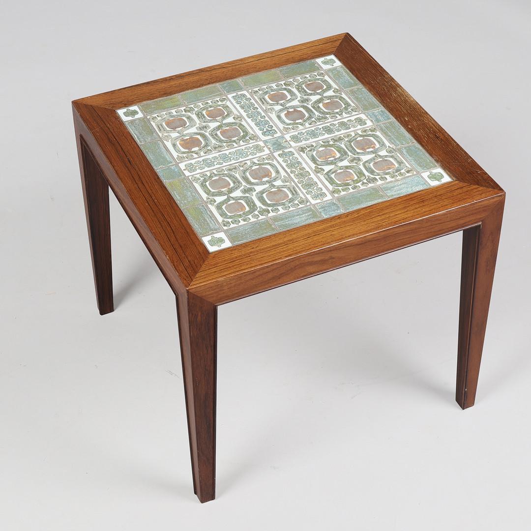 Mid-20th Century Side Table Severin Hansen For Haslev Møbelsnedkeri With Royal Copenhagen Tiles For Sale