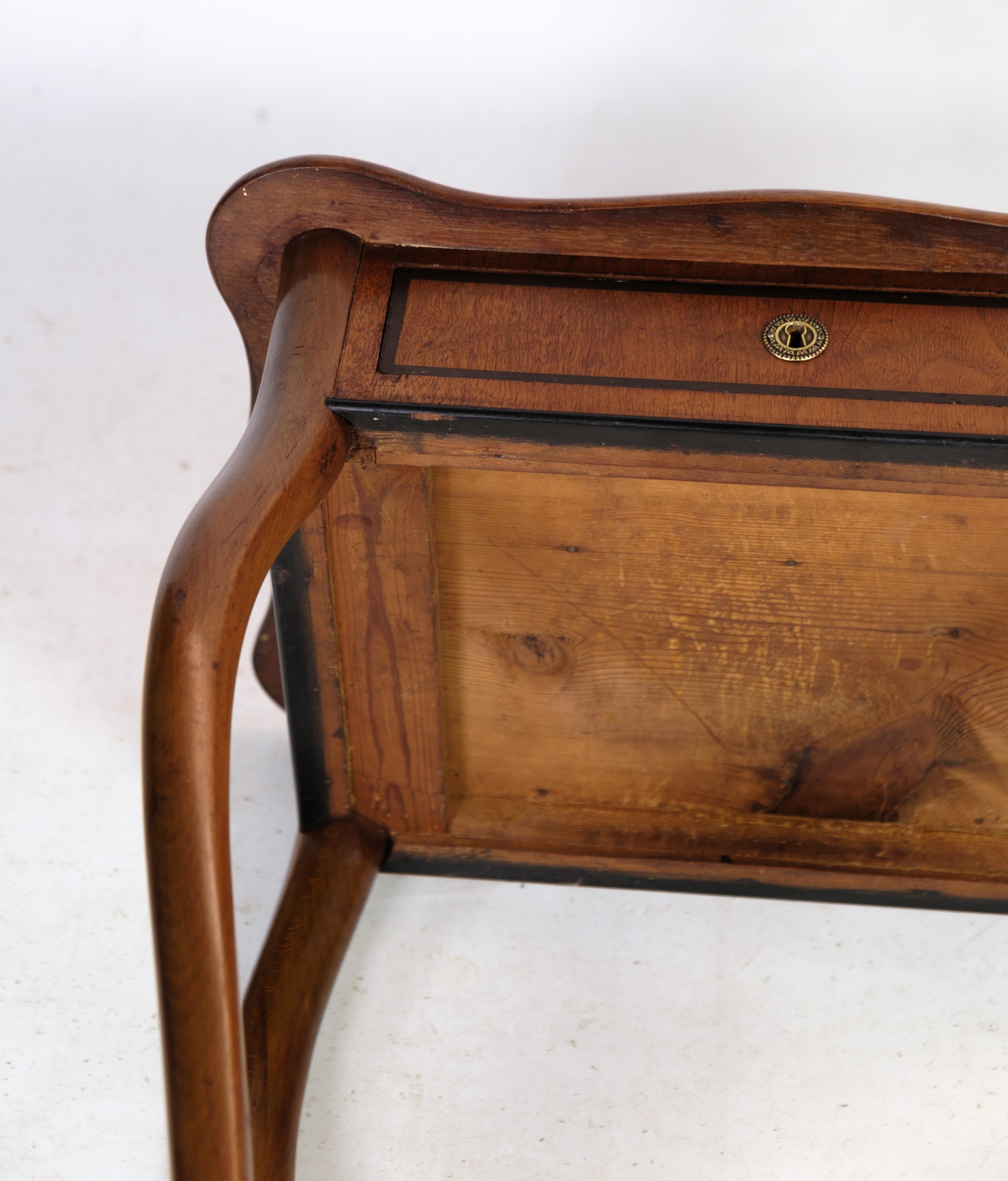 Late 19th Century Side Table, Shelf, Mahogany, 1880 For Sale
