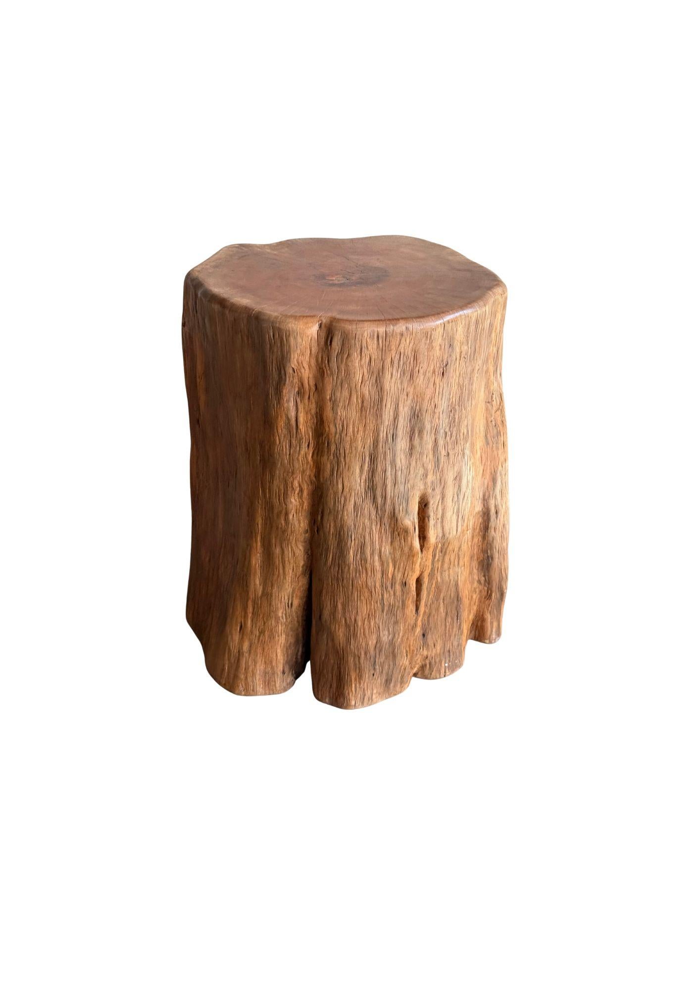 Tavolino in legno massiccio di litchi con finitura naturale, moderno e organico In condizioni buone in vendita a Jimbaran, Bali