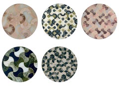 Side Table Solid Timber Legs in Matt Metallic Paint and Top in Vetrite