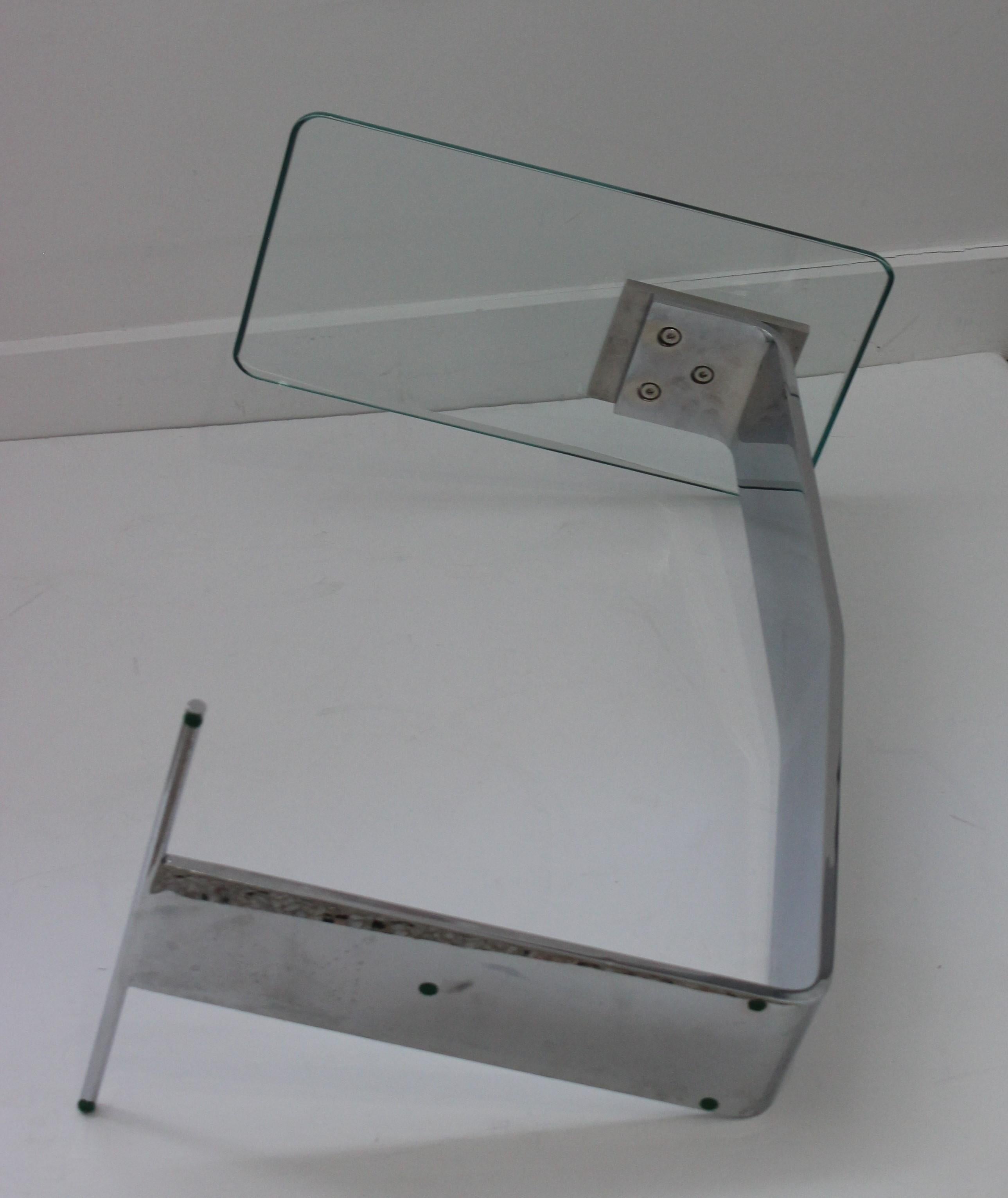 Side Table Steel Glass in Style of DIA 4