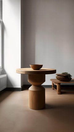 Side Table, Stool or Night Stand in Solid Wood Finish, Auxiliary Table Socle 28