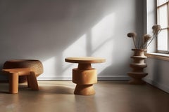 Side Table, Stool or Nightstand in Solid Wood Finish, Auxiliary Table Socle 30