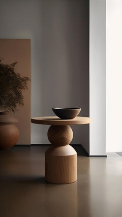 Side Table, Stool or Nightstand in Solid Wood Finish, Auxiliary Table Socle 31
