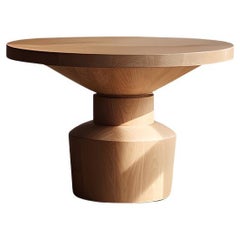 Table d'appoint, tabouret ou table de nuit en finition bois massif, auxiliaire table Socle 33