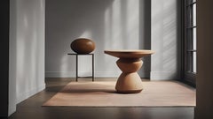 Side Table, Stool or Nightstand in Solid Wood Finish, Auxiliary Table Socle 35