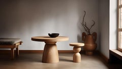 Beistelltisch, Hocker oder Nachttisch in Massivholzausführung, Auxiliary-Tisch Socle 36