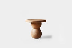 Side Table, Stool or Nightstand in Solid Wood Finish, Auxiliary Table Socle 37