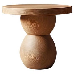 Table d'appoint, tabouret ou table de nuit en finition bois massif, auxiliaire table Socle 37