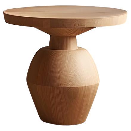 Table d'appoint, tabouret ou table de nuit en finition bois massif, table auxiliaire Socle 38 en vente