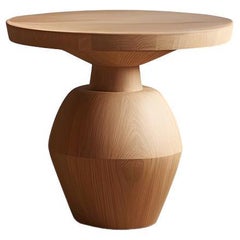 Table d'appoint, tabouret ou table de nuit en finition bois massif, table auxiliaire Socle 38