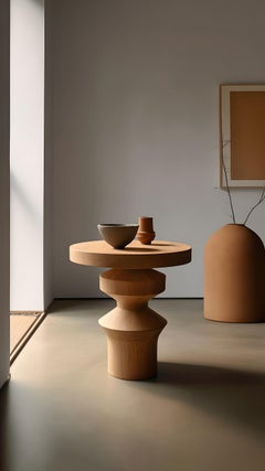 Side Table, Stool or Nightstand in Solid Wood Finish, Auxiliary Table Socle 40