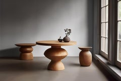 Side Table, Stool or Nightstand in Solid Wood Finish, Auxiliary Table Socle 42