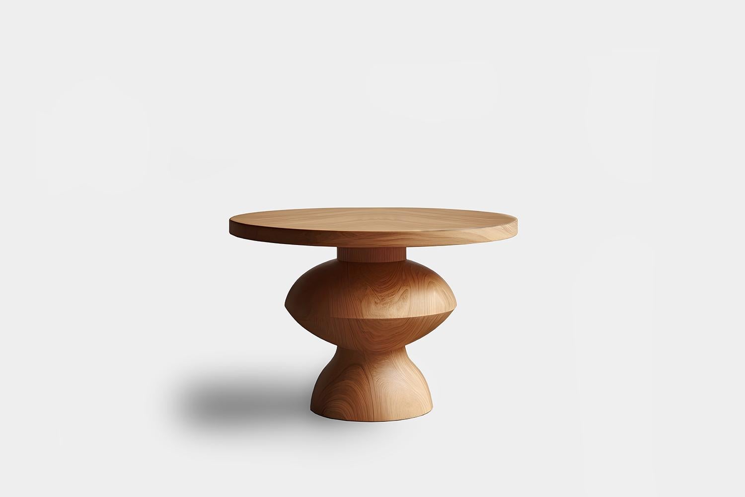Beistelltisch, Hocker oder Nachttisch in Massivholzausführung, Auxiliary-Tisch Socle 42 (Moderne der Mitte des Jahrhunderts) im Angebot