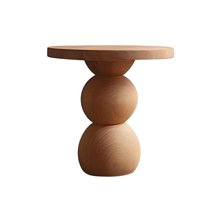 Side Table, Stool or Night Stand in Solid Wood Finish, Auxiliary Table Socle 44