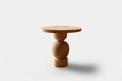 Side Table, Stool or Night Stand in Solid Wood Finish, Auxiliary Table Socle 46