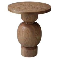 Side Table, Stool or Night Stand in Solid Wood Finish, Auxiliary Table Socle 46