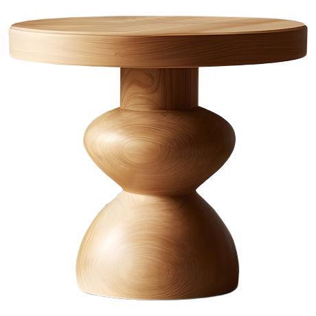 Side Table, Stool or Night Stand in Solid Wood Finish, Auxiliary Table Socle 47 For Sale