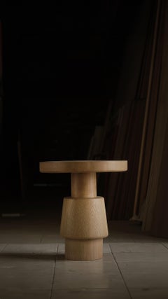 Side Table, Stool or Nightstand in Solid Wood Finish, Auxiliary Table Socle 29