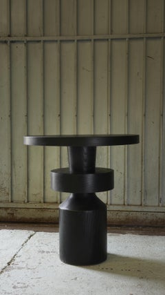 Side Table, Stool or Nightstand in Solid Wood Finish, Auxiliary Table Socle 34