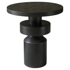 Side Table, Stool or Nightstand in Solid Wood Finish, Auxiliary Table Socle 34