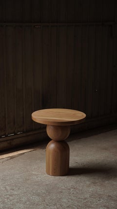 Side Table, Stool or Nightstand in Solid Wood Finish, Auxiliary Table Socle 36