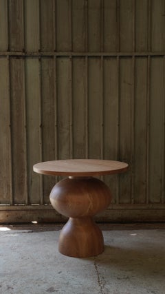 Side Table, Stool or Nightstand in Solid Wood Finish, Auxiliary Table Socle 42