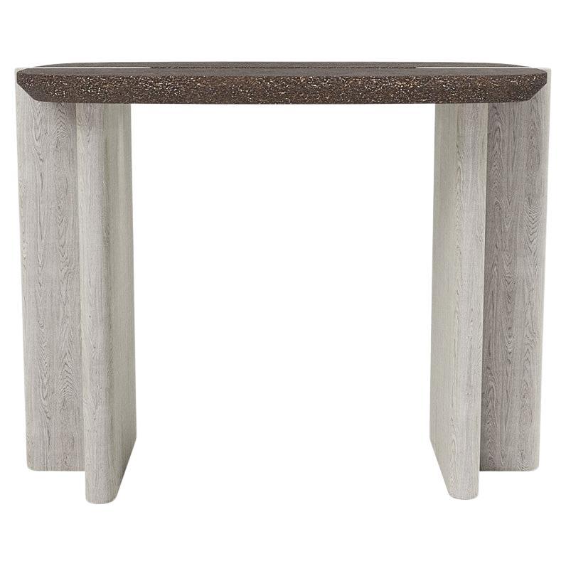Side Table 'Surfside Drive' by Man of Parts, Large, Coffee Grind and Ivory Ash For Sale
